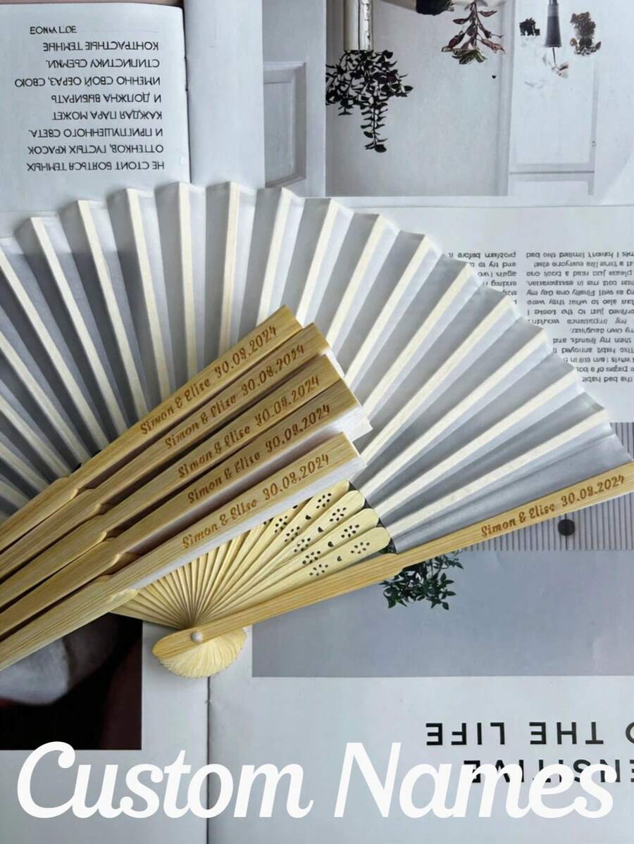 Quạt cưới bằng lụa trắng khắc chữ cá nhân hóa, Quà tặng đám cưới số lượng lớn, Quà tặng tiệc cưới, Quạt sự kiện đặc biệt, Phong cách mộc mạc, Quà tặng khách mời đám cưới, Quà tặng tiệc cưới, Quà tặng tiệc cưới số lượng lớn, Quà tặng tiệc cưới, Quà tặng đám cưới phong cách mộc mạc, Đám cưới mùa hè, Quà tặng đám cưới bãi biển, Quà tặng đám cưới đồng quê, Quạt cưới gấp, Quạt cưới màu trắng, Quà tặng cá nhân hóa - quạt màu be - Xem 1