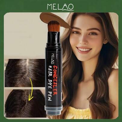 MELAO Instantly Cover Gray Roots, Use Semi-Permanent Root Touch-Up Hair Dye - Long-Lasting Color, Natural Seamless Blending - Easy To Use, Suitable For Most Hair Colors - Enjoy Salon-Level Hair Results At Home