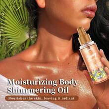 GOIPLE Gold Shimmer Body Mist-Radiant Metallic Body Glitter Spray Ultra-Glossy Effect Multi-Purpose Shimmer Glow Highlighter Face & Body Makeup Premium Beauty Cosmetic For Women Teens Great For Autumn Winter Perfect For Retro Y2K Aesthetic Fashion Fit For Festival Celebration New Year Party Must-Have Shade - 1pc 3.4fl.oz 金色 - 查看 7