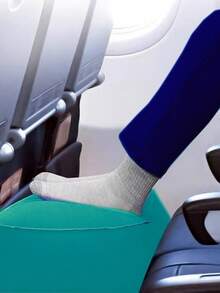 2pcs Anti-Slip Inflatable Foot Rest Pad, Suitable For Airplane, Train, Car, And Office Napping - Multicolor - View 8