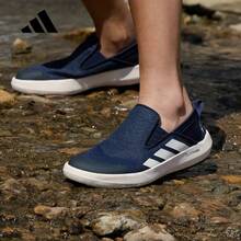 Adidas TERREX BOAT Men's And Women's HIKING Lightweight, Comfortable, Breathable And Wear-Resistant Outdoor Hiking Shoes - Màu xanh hải quân - Xem 2