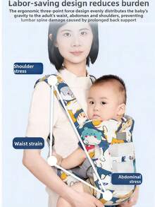 1 địu em bé, dây đeo vai có thể điều chỉnh, thiết kế công thái học nhẹ, phù hợp cho bé từ 3,2-20 kg (7-44 lbs), dễ đeo, dành cho bé từ 0-24 tháng tuổi. - Nhiều màu - Xem 4
