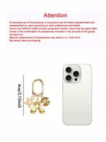 Gold Bubble Letter A-Z Keychain For Women, Cute Alphabet Initial Charm Decorated With Starfish And Seashells, Shiny Metal Letter Key Ring, Personalized Bag Charm, Handbag Backpack Purse Hanging Accessory, Car Keychain Decoration. Ideal For Daily Use, Travel, School, Shopping, Gifting,Perfect For Valentine'S Day, Birthday,Holiday Gifts For Girls, Teens, Women, Friends,Mother's Day Gift - Multicolor - View 11