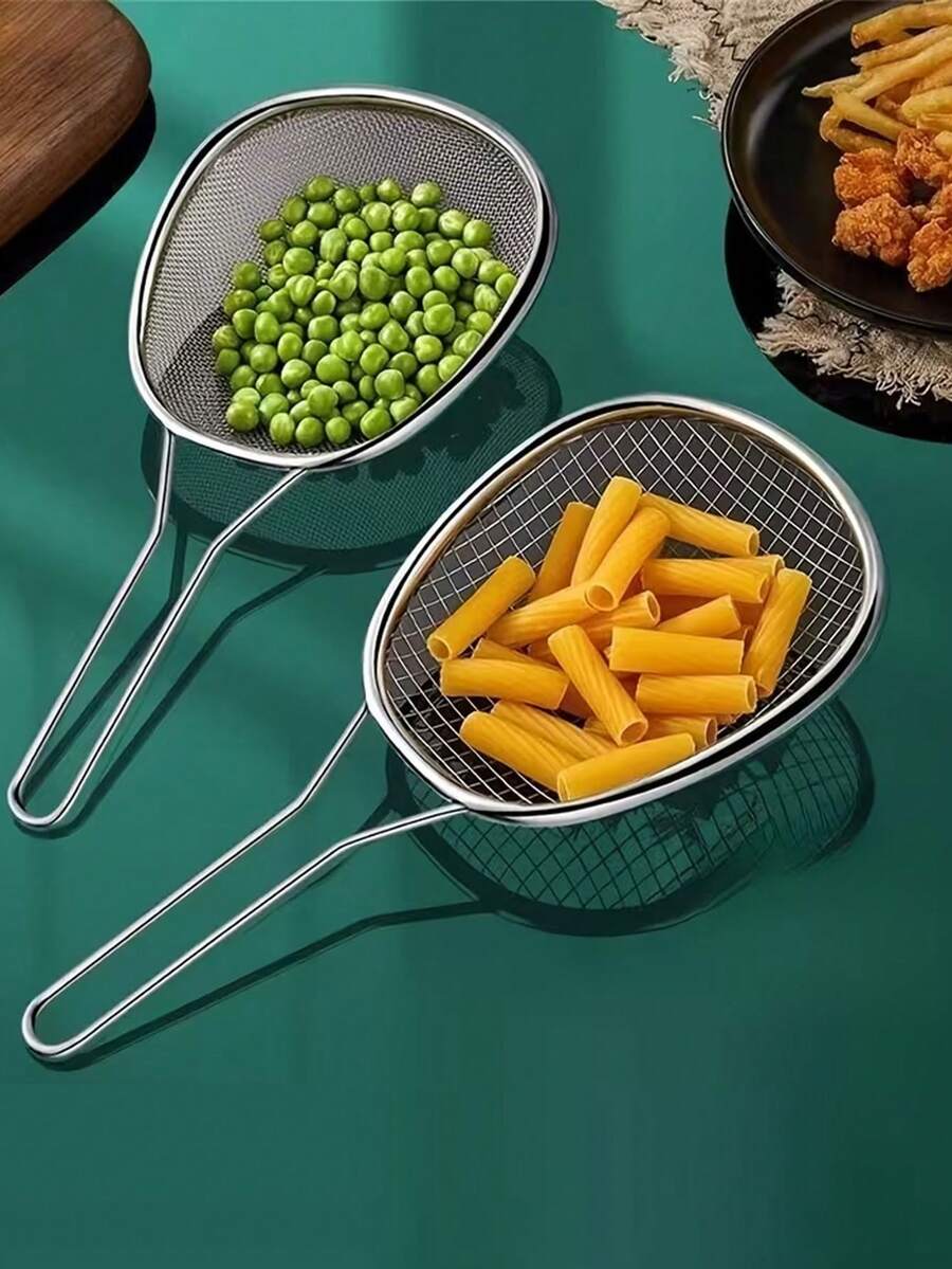Dụng cụ vớt thức ăn bằng thép không gỉ 304 - Thể thao & Ngoài trời, Thích hợp cho cắm trại ngoài trời - Dụng cụ nấu ăn ngoài trời, Dụng cụ vớt thức ăn hình cầu bằng thép không gỉ, Dụng cụ lọc mì, Muỗng vớt thức ăn cỡ lớn, Dụng cụ lọc dầu lẩu. - Nhiều màu - Xem 1