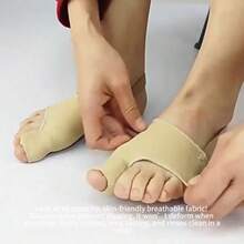 Socks 2 Pairs With L Pads-Orthopedic Splints For Toe Alignment Pain Relief Flexible Bunion Pads Sleeves For Daily Comfort Port - như hình ảnh - Xem 6