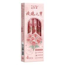 4支装 Kaba Bear 香氛中性笔 黑色笔 学生刷妆测试笔 大容量 创意 高美感 顺滑 可替换 0.5 - 長方形 - 查看 11