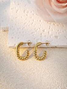 10 paires de boucles d'oreilles assorties pour femmes, boucles d'oreilles créoles classiques, boucles d'oreilles en forme de cœur en V romantiques, boucles d'oreilles élégantes en forme d'éventail, boucles d'oreilles carrées géométriques asymétriques martelées, ensemble de boucles d'oreilles de combinaison dorée, bijoux rétro, accessoires de maillot de bain pour vacances d'été à la plage, accessoires de tenue attrayants, accessoires de robe de mariée - Doré - Voir 11