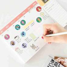Bluey 1 Roll New Creative Super Cute Bruyi And Good Friend Cartoon Roll Stickers Cute Ins Anime Peripheral Stationery Stickers - Multicolor - View 8