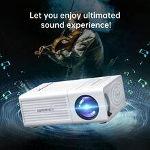 Mini Projector, Portable Video Projector, Home Theater Projector, Supports 4K High Definition, USB Connection, Equipped With Remote Control, Native Resolution Is 1920*1080P, Suitable For Offices, Outdoor Camping And Other Occasions. Movie Projector. - Xem 3