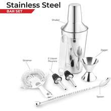 AVADOR® Premium-Piece Stainless Steel Bar Set - Complete Cocktail Shaker & Bartending Tools Home Entertaining | Includes Box () - Xem 6