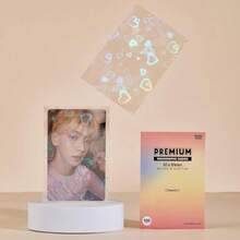 Best Sell-Heart Holographic Kpop Photocard Sleeves Card Protector PVC Free And Acid Free Shield Cover 100 Sleeves Per Pack 61x91mm(For Double Sleeving ) - 61x91毫米(用於雙層套管) - 查看 4