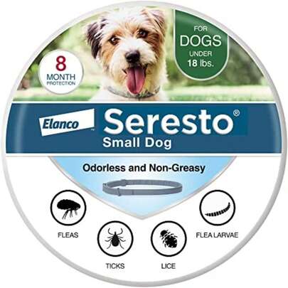 Pet Dog Collar, Small Breed Protective Collar, Suitable For Dogs Weighing Under 18 Pounds, Provides Long-Term Protection For 8 Months.