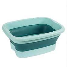 1pc Foldable Foot Spa Basin, Folding Foot Bath Tool, Foot Massage Device, Thick Plastic Portable Foot Tub For Home & Dorm, Bathroom Accessory, Suitable For Home & Travel (Random Color & Style) - Multicolor - View 8