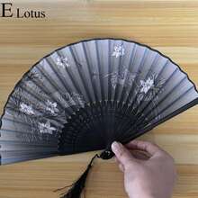 Foldable Fan With Tassel, Hand-Held Fan For Party, Photo Shoot, Cheongsam, Hanfu, Dance Performance Costume Accessory, Photography Prop - Hand Fan - View 20