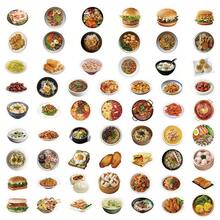60 Peças Adesivos Realistas de Deliciosos Lanches - Enfeites Temáticos de Comida Saborosa para Artesanato DIY e Embrulho de Presentes - 60 peças - Visão 12