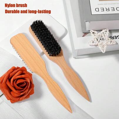 Professional Smooth Hair Styling Set, Includes Nylon Detangling Comb, Flyaway Taming Comb, Wide-Tooth Comb And Edge Control Brush, Suitable For All Hair Types, Can Be Used For Smoothing, Sectioning And Styling, Suitable For Women And Men