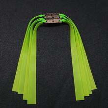 1/5/7根装 1.0毫米厚橡皮筋，适用于户外狩猎、弹弓装备，也是节日和生日送给男士和女士的礼物。 - 綠色 - 查看 8