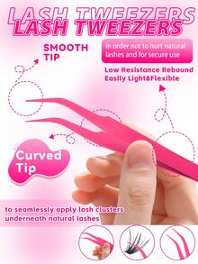 Eimny Bộ dụng cụ nối mi tự làm 450 sợi - 4 kiểu mi giả hoạt hình & mắt mèo | Mi giả cong chữ D 10-16mm | Mi giả 3D mềm mại, dạng phân đoạn | Bộ mi giả chuyên nghiệp có thể tái sử dụng, phù hợp cho sử dụng hàng ngày, hẹn hò và tiệc tùng. - Nhiều màu - Xem 10