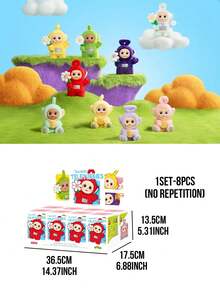 Hộp bí mật thú nhồi bông Teletubbies Greeting Series của POP MART - 8 nhân vật thường + 1 nhân vật ẩn. Thiết kế mềm mại và đáng yêu tái hiện lại các nhân vật Teletubbies được yêu thích, với các phụ kiện vui nhộn như hoa cười và bánh mì nướng. Với phong cách màu pastel tươi mới, nó nắm bắt được niềm vui ấm áp của những kỷ niệm kinh điển. Lý tưởng cho người hâm mộ Teletubbies, người sưu tập hộp bí mật, người yêu thích búp bê nhồi bông và người tìm kiếm quà tặng. Một món đồ sưu tầm tuyệt vời cho sinh nhật, ngày lễ hoặc như một món quà giúp nâng cao tinh thần. - Nhiều màu - Xem 13