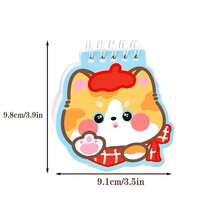 4 cuốn sổ tay lò xo chủ đề mèo. Sổ ghi nhớ bìa lật hình hoạt hình, giấy trắng. Văn phòng phẩm học sinh, quà tặng, quà nhỏ, sổ tay. Đồ dùng học tập. Quà tặng tựu trường. - Sách cuộn lông mèo - Xem 5