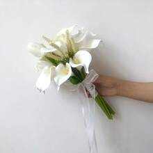人造彩色马蹄莲新娘捧花、伴娘捧花、婚礼装饰、摄影道具 - 彩色 - 查看 4