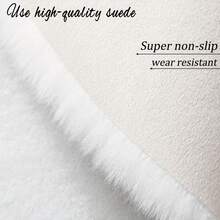 1pc Soft & Fluffy Dark Green Round Shag Rug, Suitable For Bedroom, Living Room, Study, Office, Entryway As Comfortable Floor Mat, Washable Anti-Slip, Cute Home Decor, Suitable For Indoor Use All Year Round - Dark Green - View 5