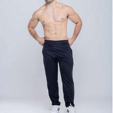 Kit Of 2 Men's Slim Fit Dry Fit Sports Pants For Gym And Workout - Black - View 6