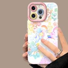 Pastel Colors Rainbow Dreams. This Stylish Phone Case Is Compatible With Samsung, Apple, , , , Transsion, ,  And Honor. Made Of TPU Silicone, It Offers Shock And Drop Protection And A Superior Feel. It's An Ideal Gift For Family, Friends, And Loved Ones, And A Perfect Choice For Valentines Day And Year's Gift. - White - View 4