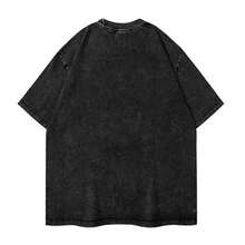 Shine Bright Flora Unisex T-Shirt, Vintage   Fashion, Comfortable And Casual, Vintage Washed St - 黑色 - 查看 2