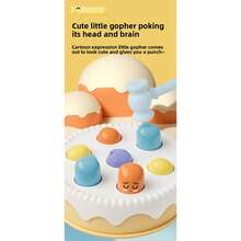Kleinkind Whack-A-Mole Spielzeug, Kuchen Hase Karotten geformter Maulwurf zum Schlagen, robustes ABS Material, leuchtende Farben, Reaktionstrainings-Spielzeug, Montessori Frühpädagogisches Spielzeug für Jungen & Mädchen, geeignet als Partyfavors, Geburtstagsgeschenke für Jungen, Altersgruppe 3+ - Verschiedenfarbig - Übersicht 10