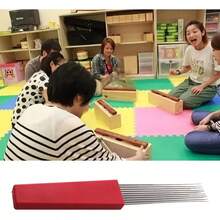 OUMINGYQ 1pc Professional Guiro Scraper - With Red & Black Handle - Stainless Steel Orff Instrument Cleaning Tool, Metal Comb-Style Scraper For Drum And Percussion Instrument Maintenance - Musical Instrument Accessory - Multicolor - View 6
