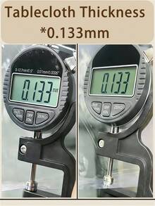 柔软玻璃PVC圆形桌布,防水、防油、耐热、免洗、透明桌垫、桌面布、家用桌布 - 透明 - 查看 8
