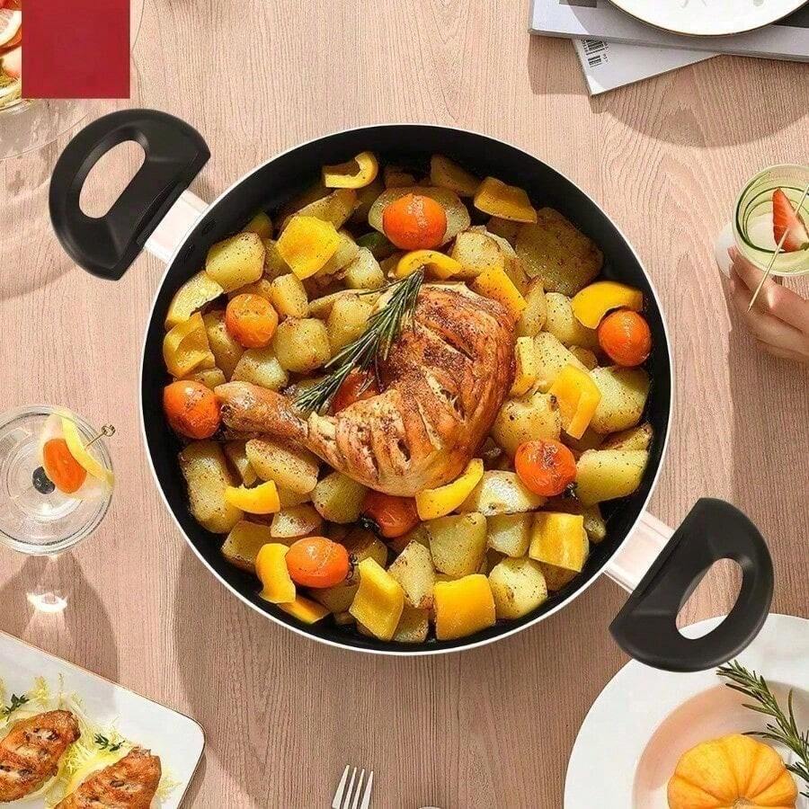 Batería de Cocina Antiadherente de 15 Piezas – Aluminio Rojo, Ideal para Cocinar con Estilo y Eficiencia - Ver 1