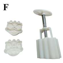 6/4/2pcs Set Of Chrysanthemum Rose Mooncake Molds, Hand Pressed, Non-Stick, Mung Bean Ice Cream, Cartoon Models, Baking Pastry Molds, Kitchen Tools - Multicolor - View 10