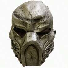 恐怖恶魔面具，机械风格，万圣节派对、角色扮演、外星人面具 - 多色 - 查看 2