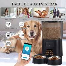 Comedero Dispensador de Comida para Perros con Conexión Wifi | Control Remoto y Programable para Alimentación Automática - Negro1 - Ver 5