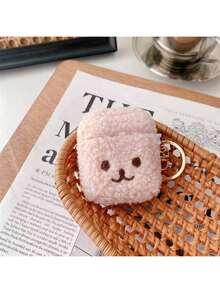 Ốp tai nghe hình gấu bông hoạt hình kèm móc khóa, vỏ bảo vệ lông mềm mại dễ thương cho model 1/2/AirPods3/AirPods4/AirPodsPro/AirPodsPro2/AirPodsPro3. Chống sốc, bảo vệ, chống bụi, thời trang. - Nhiều màu - Xem 15