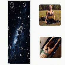 1 pieza Esterilla de yoga con estampado de hoja de ginkgo antideslizante - Apta para entrenamiento en casa, baile y saltar la cuerda - Unisex, accesorio de yoga, esterilla de fitness, disponible en múltiples estilos - Multicolor - Ver 9