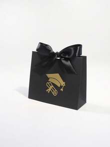 5 piezas Caja de regalo de graduación con diseño de gorra y diploma, empaque de favor de papel mini con lazo de cinta de satén, elegante soporte para dulces para decoración de mesa de fiesta de graduación, caja de regalo pequeña para celebración de la clase, fácil de ensamblar - 11,5X4,5X10cm - Ver 13