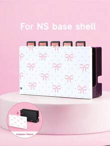 2025 配件，可爱的蝴蝶结设计，兼容 Switch NS/Switch OLED 保护套、收纳袋、游戏卡包，兼容 Switch 玩家的最佳礼物，情人节浪漫礼物 - 彩色 - 查看 7