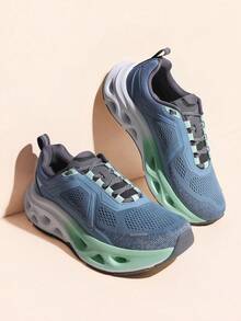 Men's Comfortable & Breathable Walking Running Tennis Shoes Nighttime Visibility MovePropel Athletic Gym Workout Jogging Cross Training Fashion Sneakers - 藍色 - 查看 1