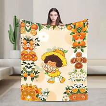 S-Strawberry Pink Shortcake Throw Camping Chair Picnic Blanket Fluffy Plaid Blankets For Decorative Sofa Portable King Lid Downy (6) - 如圖所示 - 查看 17