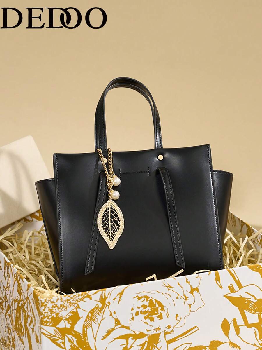 Dedoo Light Luxury Fashion Versatile Multi-Compartment Large Capacity Handbag Crossbody Bag - Black - View 1