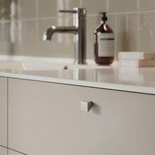 1 Tay nắm ngăn kéo bằng hợp kim kẽm hình học thiết kế mới, một lỗ, dùng cho tủ bếp, tủ quần áo, cửa tủ rượu, tủ sách, bàn đầu giường, phụ kiện nội thất. - lỗ đơn - Xem 9