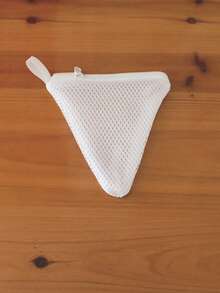 2 piezas Bolsa de malla reutilizable para jabón de lavandería con cierre de cremallera, perfecta para almacenar especias y artículos delicados, bolsas para zapatos lavables a máquina, bolsas de almacenamiento de malla para organización del hogar, bolsas de lavandería livianas para viajes con cremallera segura, bolsas de red transpirables para ropa interior y prendas - Multicolor - Ver 15