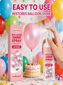 Balloon Glitter Spray - Illuminates, Creates Party Atmosphere, Decorates, Easy To Apply, Glossy, Latex, Balloon Spray, Home Goods, Birthday Events, Parties, Farewell Ceremonies, Balloon Accessories, Balloon Combinations, Holiday Supplies, Suitable For All Uses - Pink - View 3
