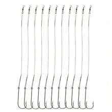 20pcs/Pack Fishing Hook Rigs Nylon-Coated Fishing Line Leader With Stainless Steel Fishing Hook-4501 - Silver - View 2