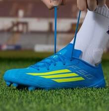 Adidas 男女鞋新款F50中階AG短釘中國版足球鞋 - 藍色 - 查看 5