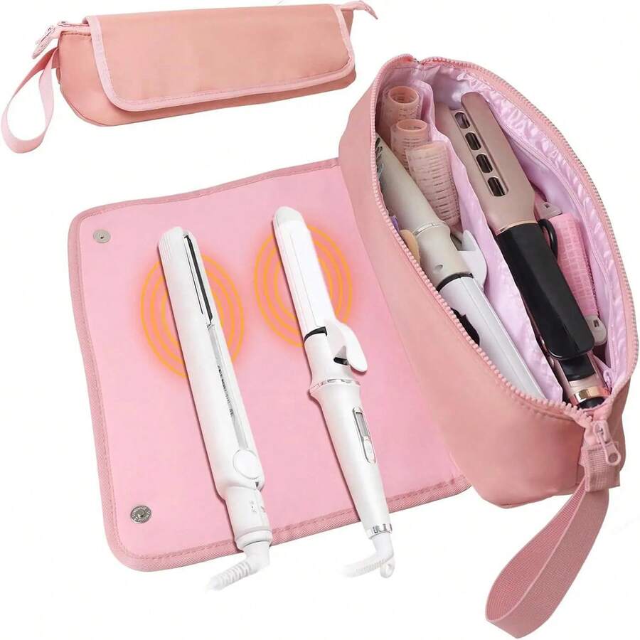Hair Care Tools Travel Bag, Travel Bag And Heat-Resistant Pad Curling Iron And Hair Care Accessories Storage Bag, Travel Organization Pouch, Travel Essentials Carryall - 1 - Xem 1