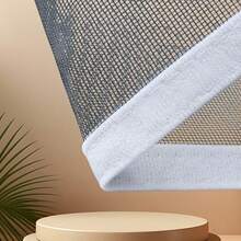 1pc Double-Sided Self-Adhesive Invisible Mosquito Net, Polyester Window Screen, No Drilling Required, Easy Installation, Transparent Mesh For Home Use - White-edged Gray Mesh - View 6